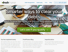 Tablet Screenshot of freshfinance.net